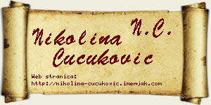Nikolina Čučuković vizit kartica